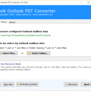 Advik Outlook PST Converter screen.png