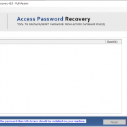 SysTools Access Password Recovery screen.PNG