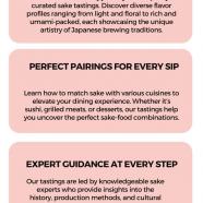 Discover the Art of Sake Tasting Flavor, Pairing, and Culture